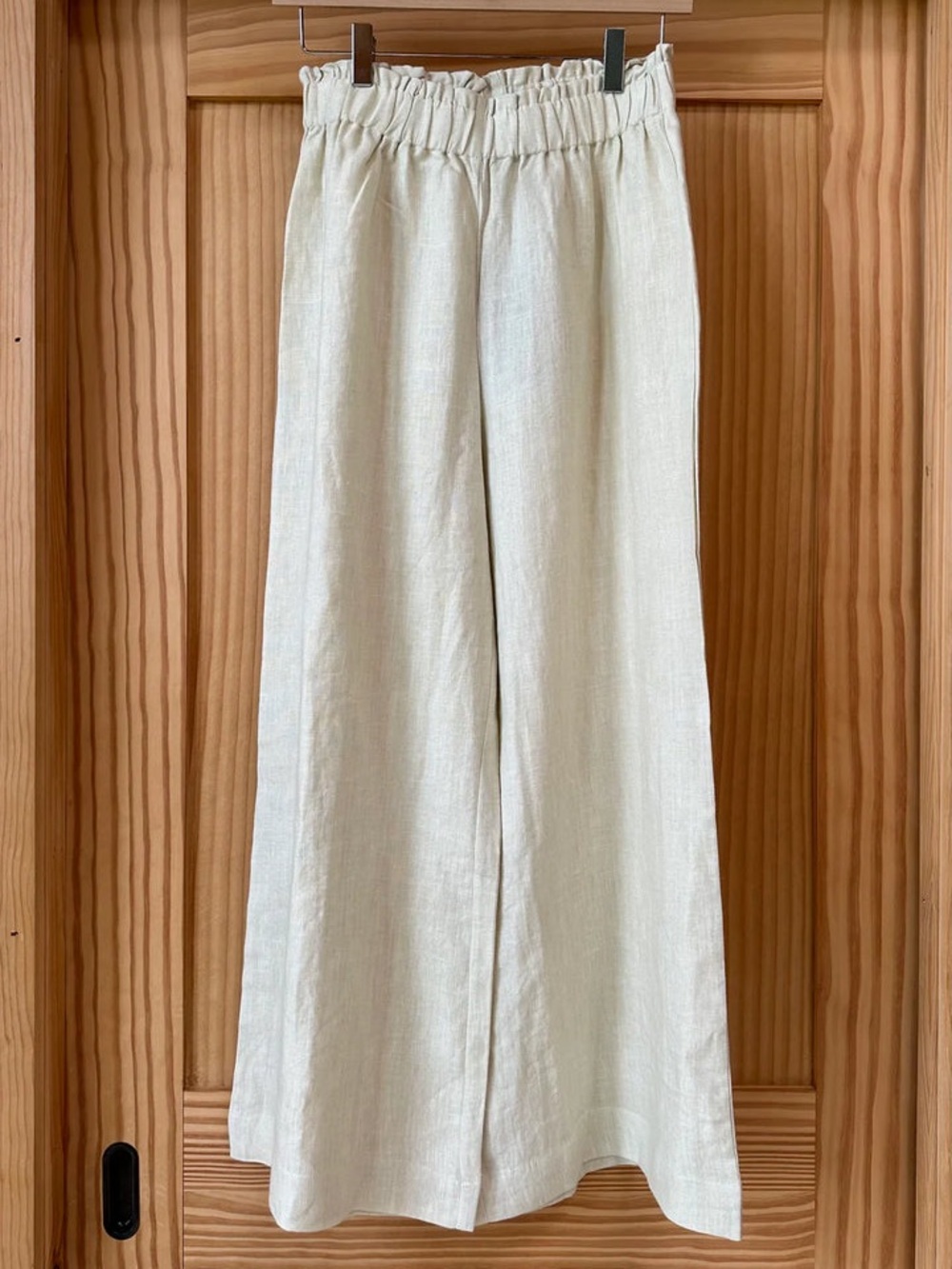 Emerson Fry Pull On Pant - Arctic Wolf Linen - Picture 2 of 6